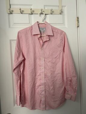Charles Tyrwhitt Pink Micro-Check Dress Shirt